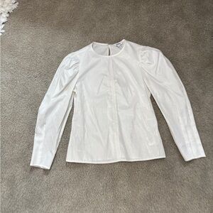 Express White Long Sleeve Blouse